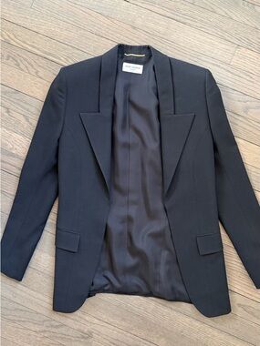 Saint Laurent Paris Black Women's Tailored Blazer